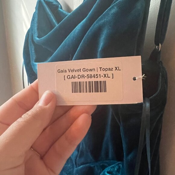 Gaia Velvet Baltic Born Dress Topaz - Picture 5 of 7